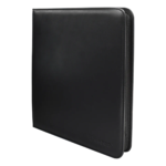 Vivid 12-Pocket Zippered Pro Binder Black