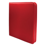 ultra pro vivid 12-pocket binder red