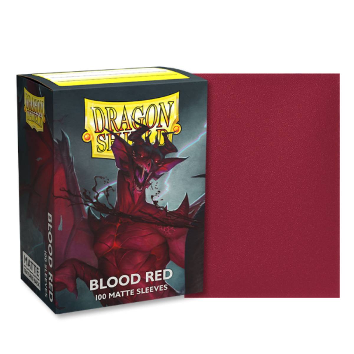 Dragon Shield Matte Blood Red Sleeves