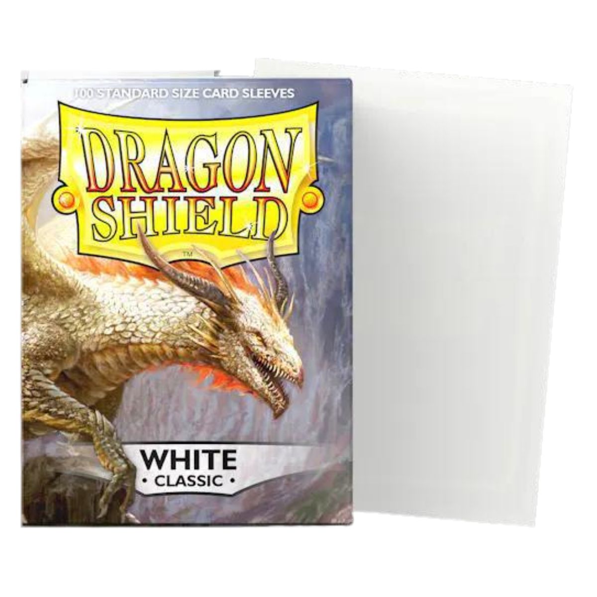 dragon shield classic white sleeves