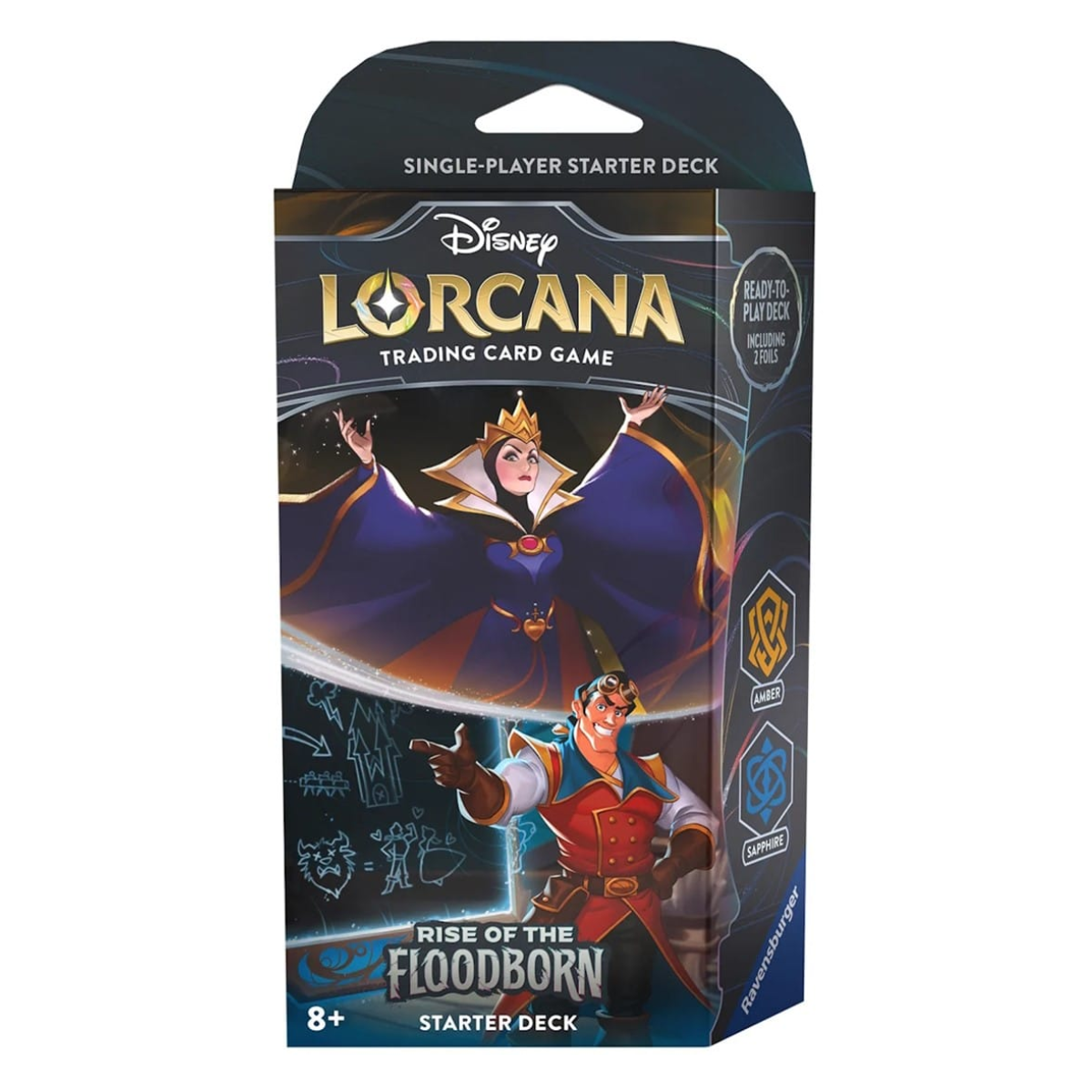 Disney Lorcana Rise of the Floodborn Starter Deck The Queen & Gaston