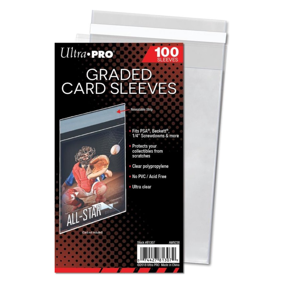 Ultra Pro - Beschermhoezen Voor Graded Slabs 100 stuks