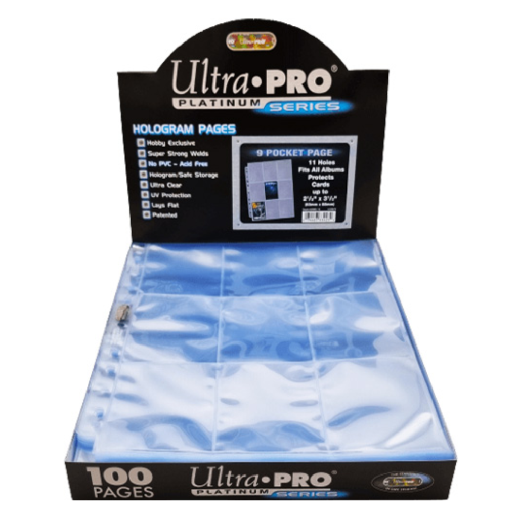 Ultra Pro – 9-Pocket Platinum Series, 100 stuks insteekpagina’s