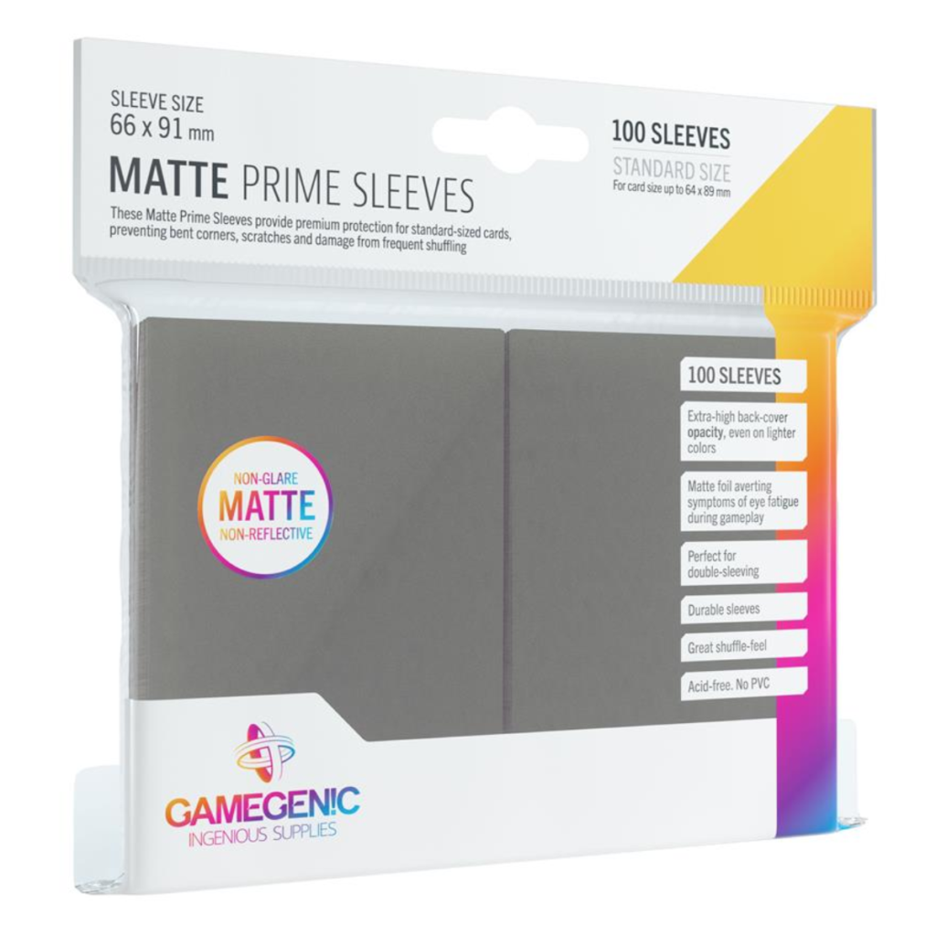 Gamegenic - Matte Prime Sleeves Grey 100x