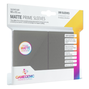 Gamegenic - Matte Prime Sleeves Grey 100x