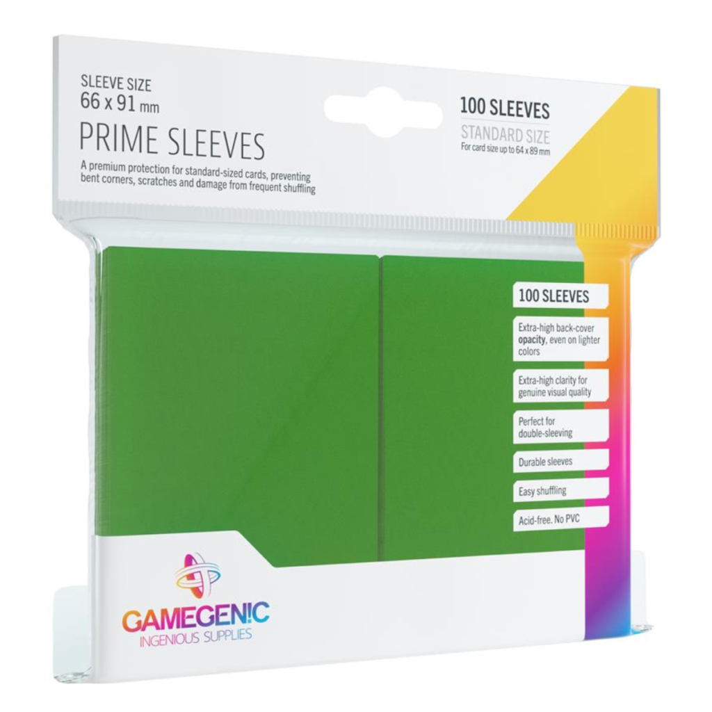 Gamegenic - Prime Sleeves Green 100x