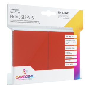 Gamegenic - Prime Sleeves Red 100x