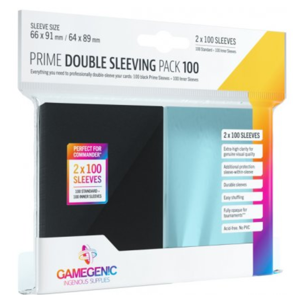 Gamegenic Prime Double Sleeving Pack 100