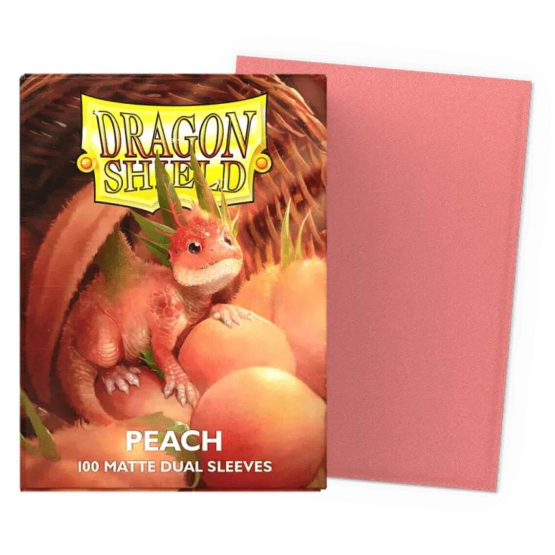 Dragon Shield Matte Dual Sleeves Peach 100x