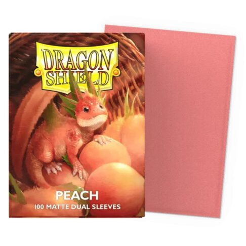 Dragon Shield Matte Dual Sleeves Peach 100x