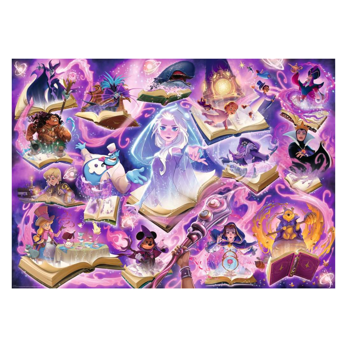Disney Lorcana – Glimmers of the Realm Amethyst puzzel 1000, Met promo - Afbeelding 2