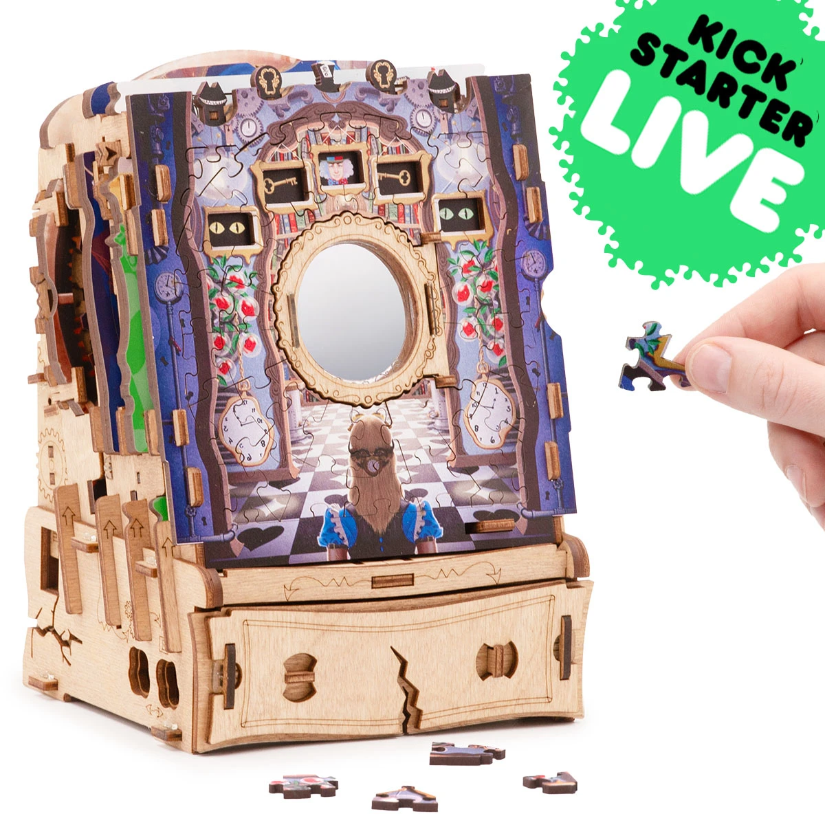 Cluepuzzle - The Wonderbox Of Alice Jigsaw Puzzle Box - Afbeelding 5