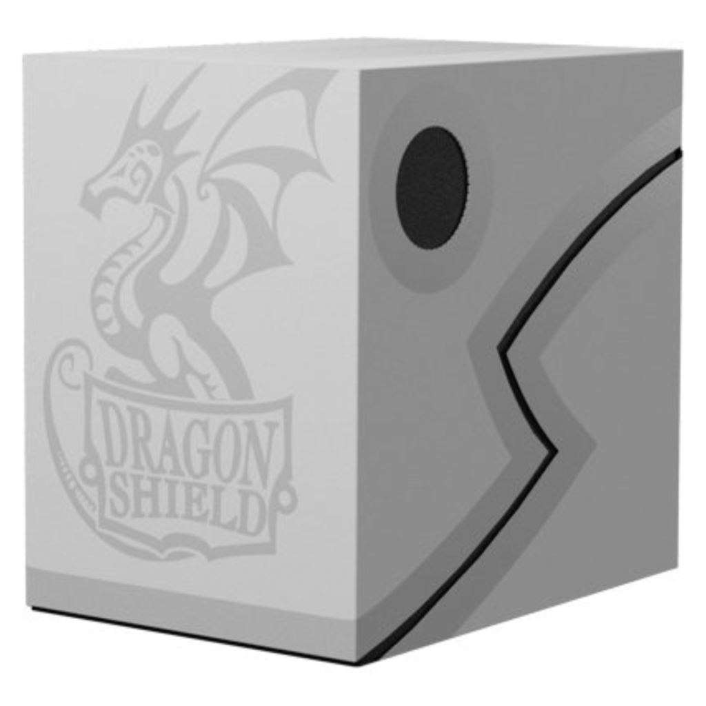 Dragon Shield Double Deck Shell White Black