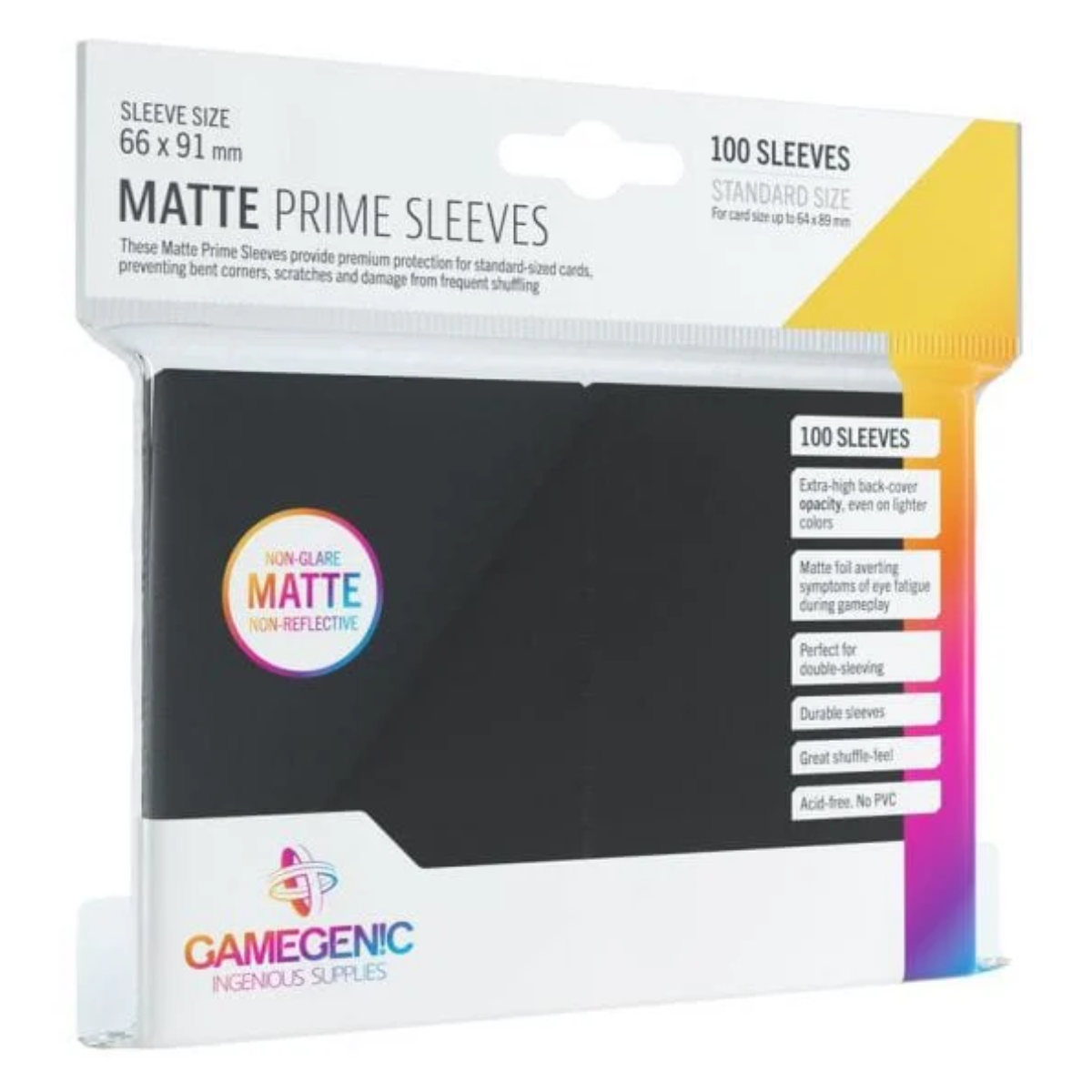 Gamegenic Prime Sleeves Matte Black