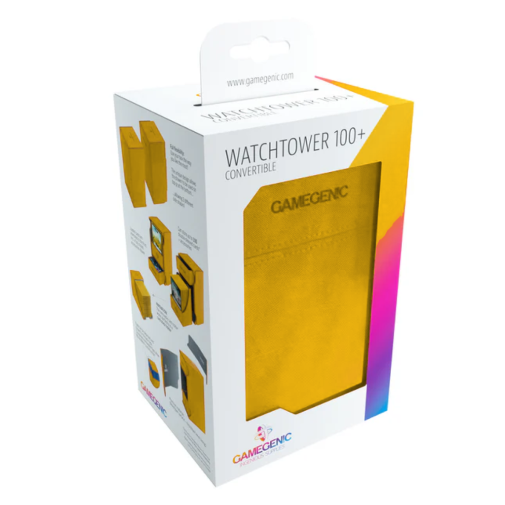 Gamegenic Deckbox Watchtower 100+ Convertible Yellow