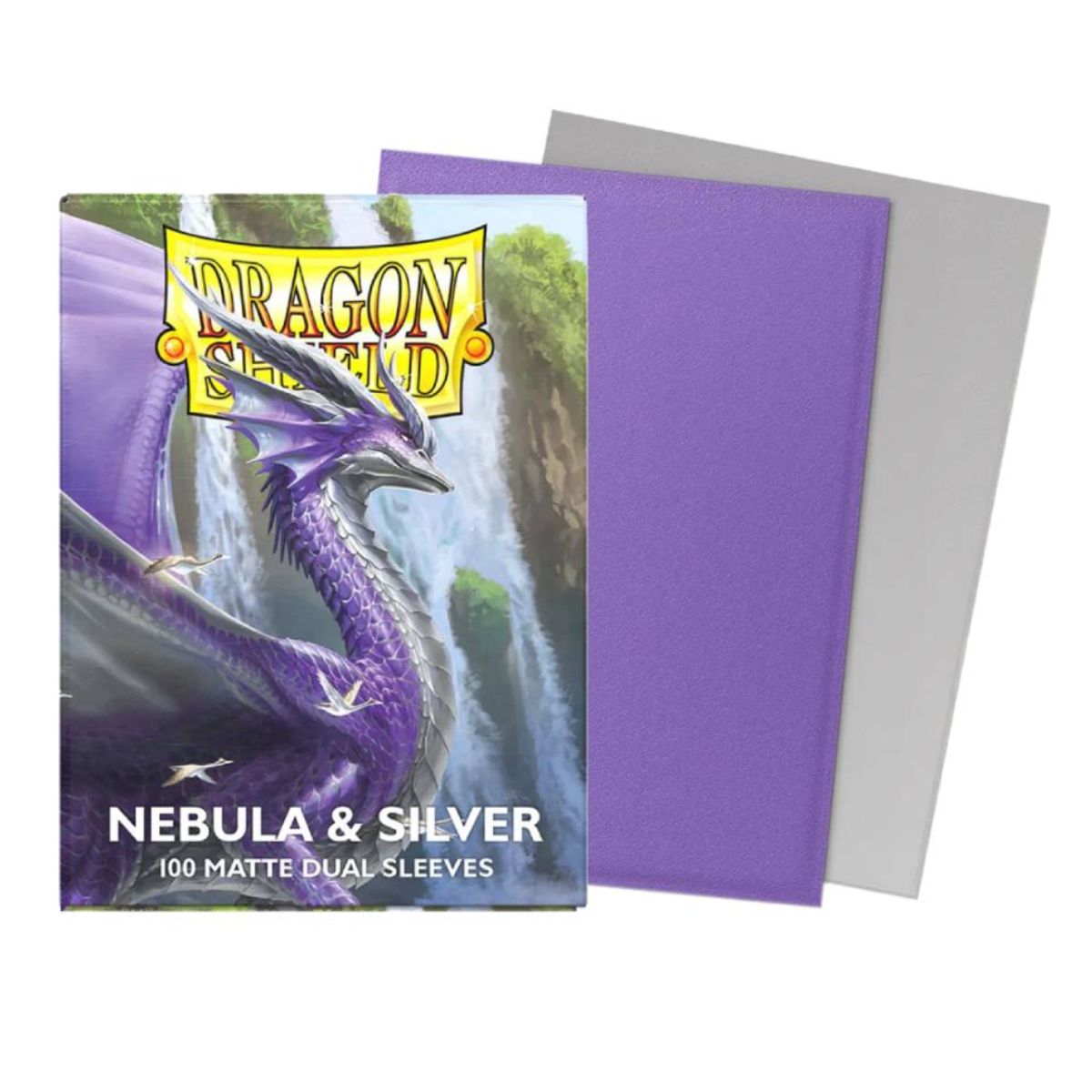 Dragon Shield Matte Dual Sleeves Nebula Silver
