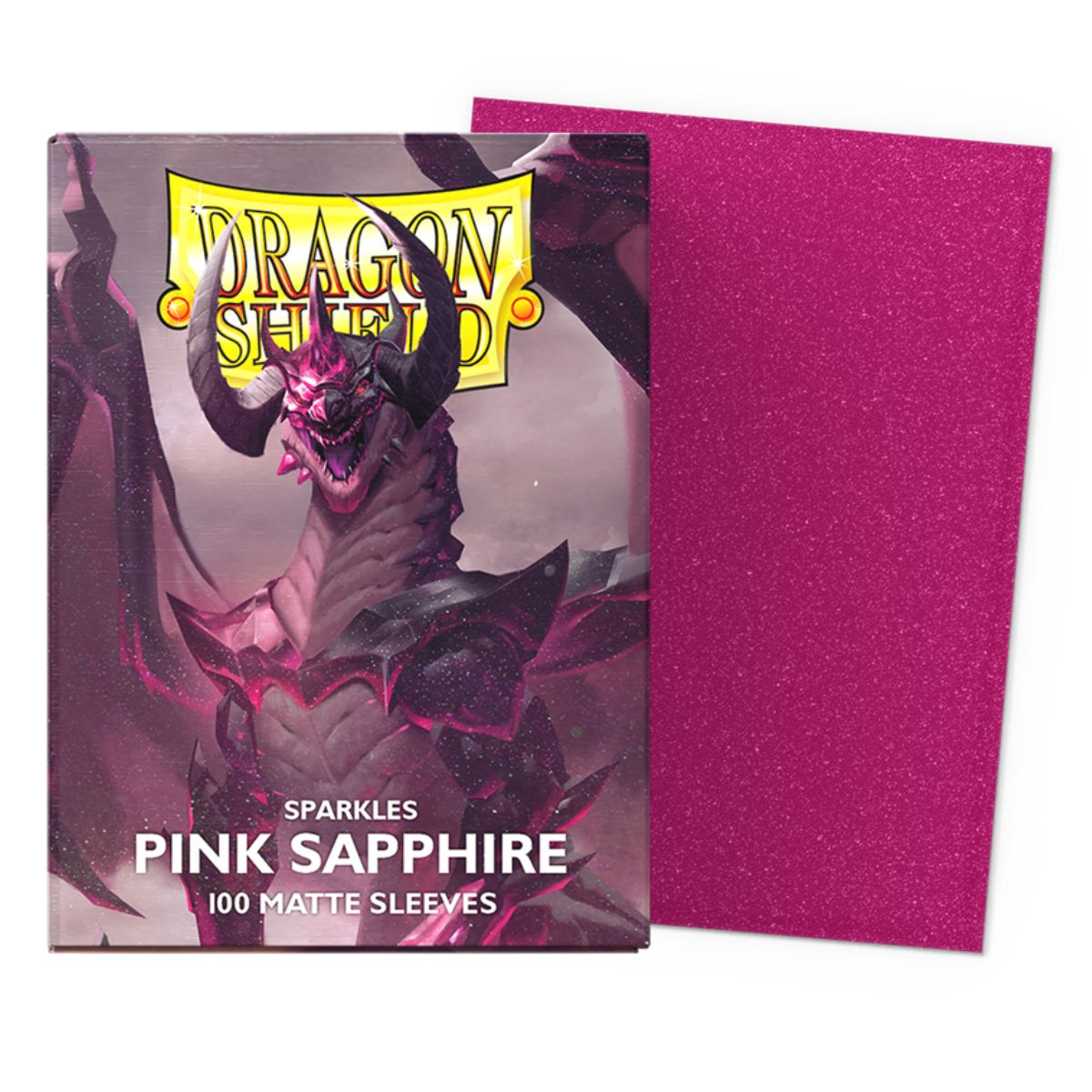 Dragon Shield - Matte Sparkle Sleeves Pink Sapphire
