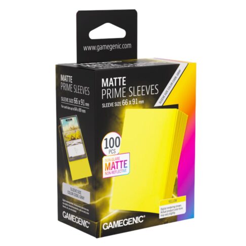 Gamegenic Matte Prime Sleeves Yellow