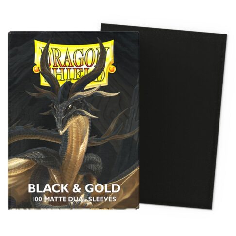 Dragon Shield Matte Dual Black Gold