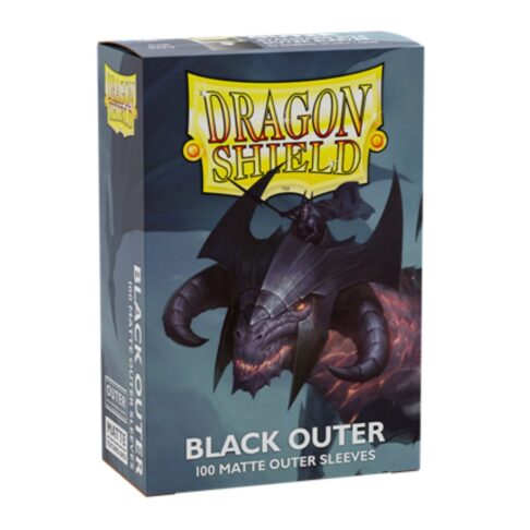 Dragon Shield Outer Sleeves Matte Black 100x