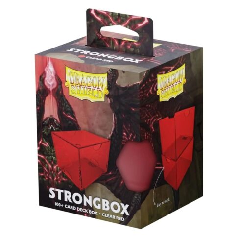 Dragon Shield Strongbox Clear Red