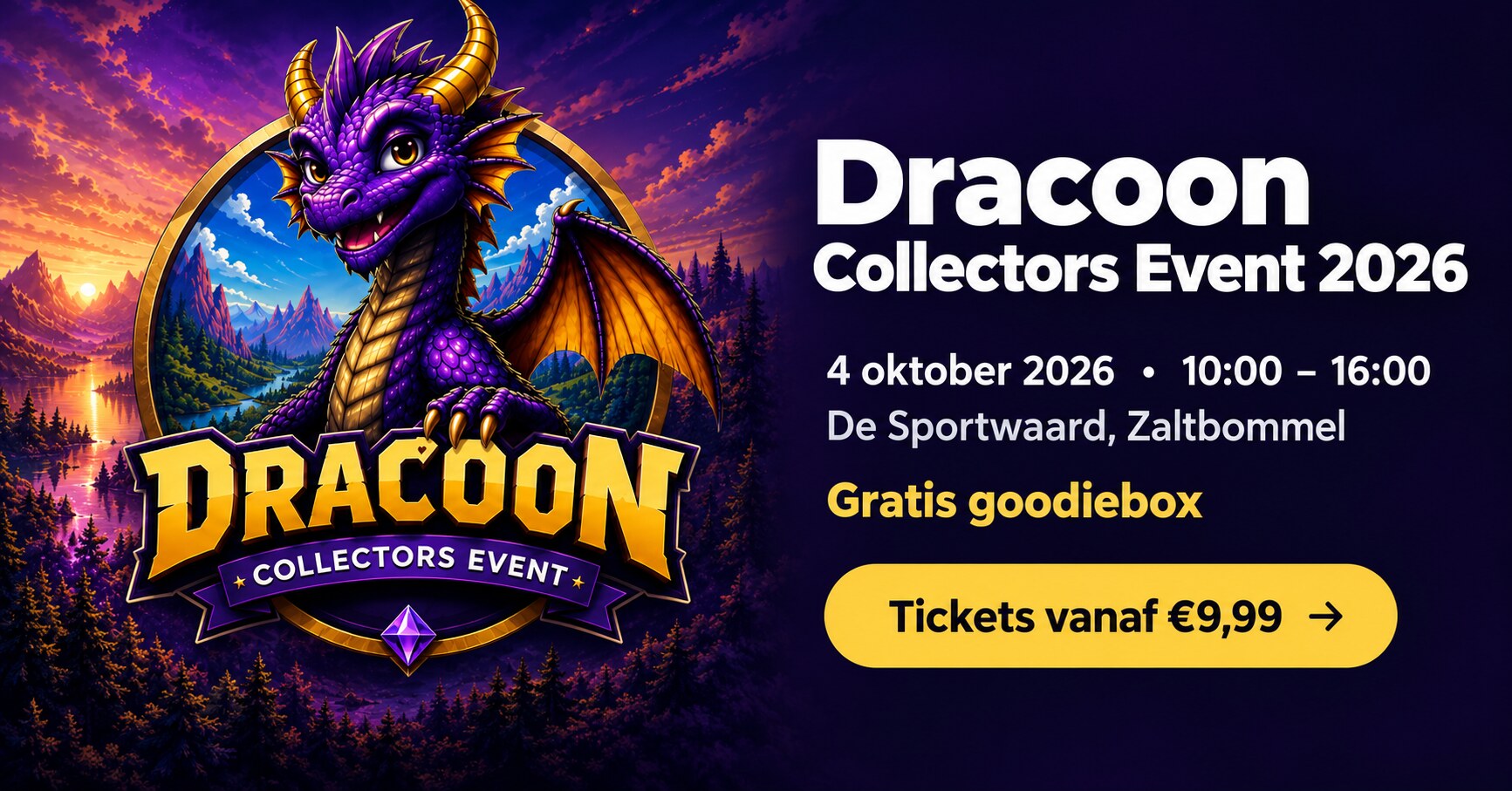 Dracoon Collectors Event 2026 TCG beurs in De Sportwaard Zaltbommel