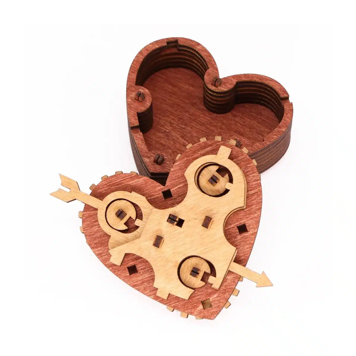 Cluebox - Gift Puzzel Box Tin Woodmans Heart - Afbeelding 4