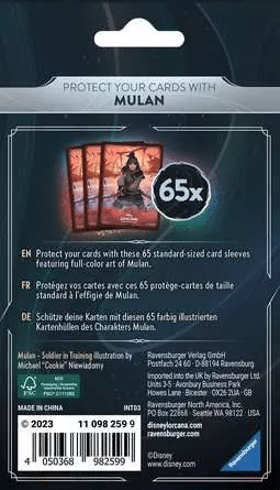 Disney Lorcana - Rise Of The Floodborn Card Sleeves Mulan - Afbeelding 2