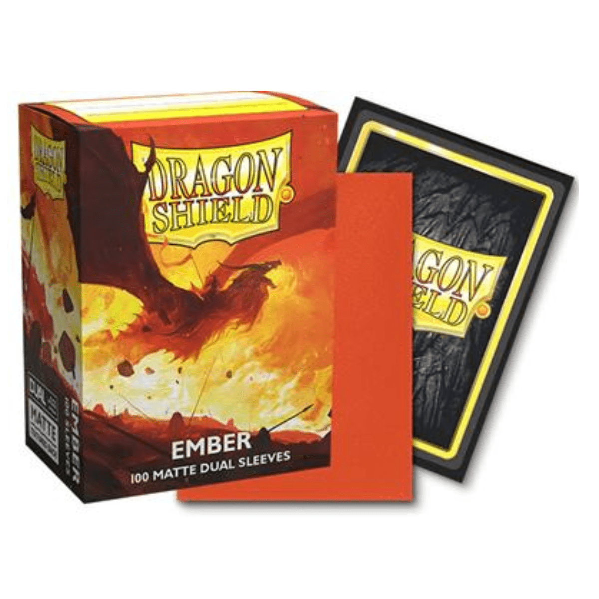 Dragon Shield – Matte Dual Sleeves Ember 100x - Dracoon