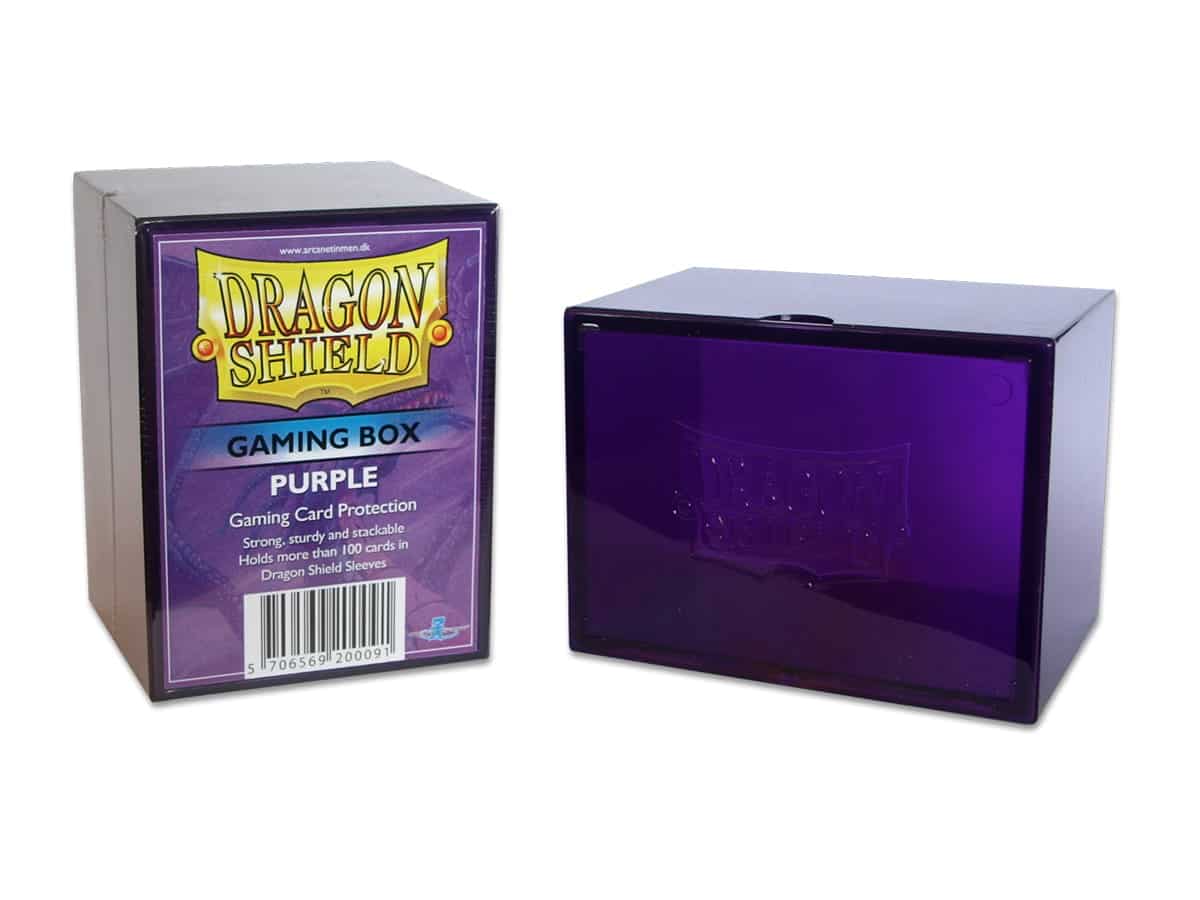Dragon Shield - Gaming Deck Box Purple Cardbox