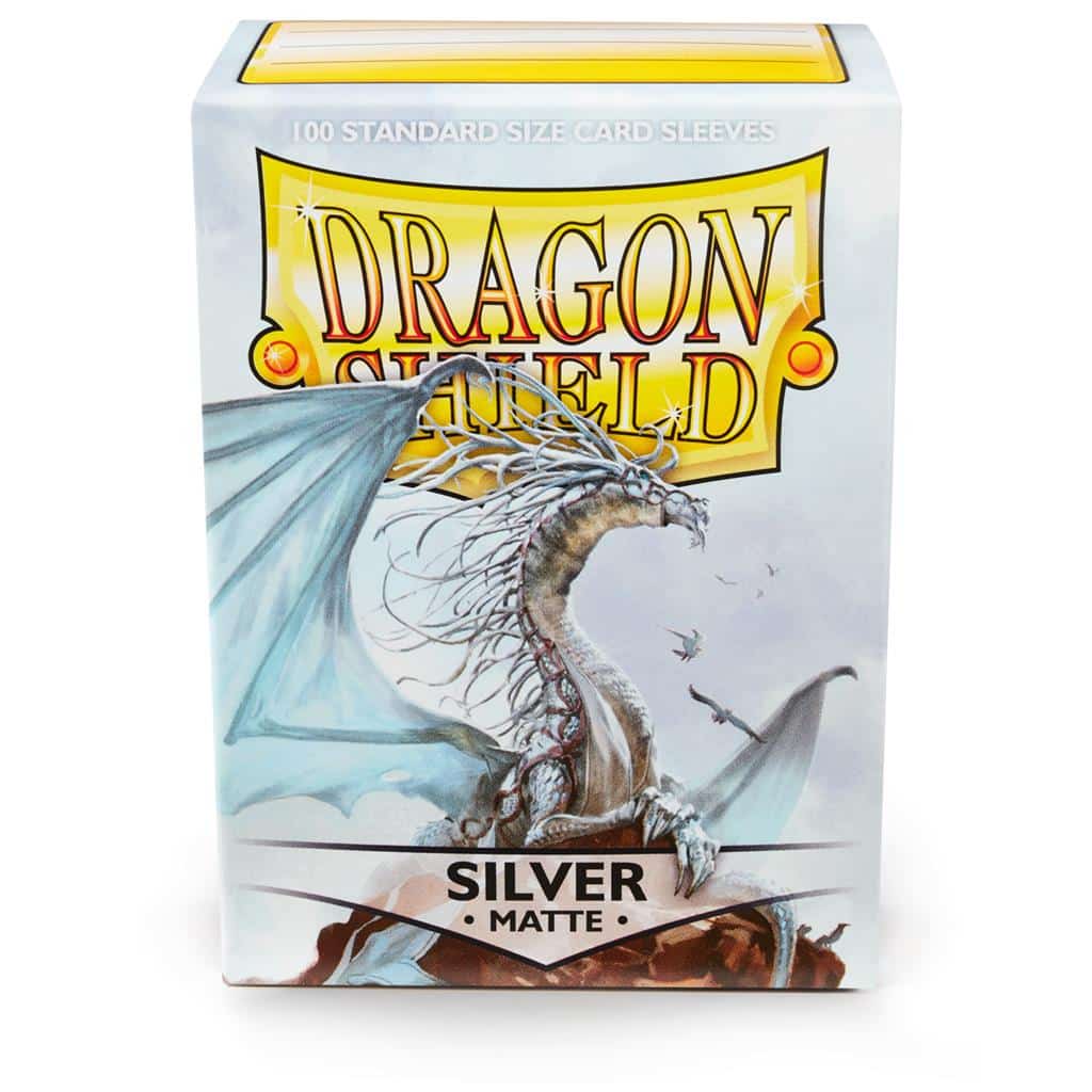 Dragon Shield - Standaard Size Card Sleeves Silver Matte 100x - Afbeelding 3