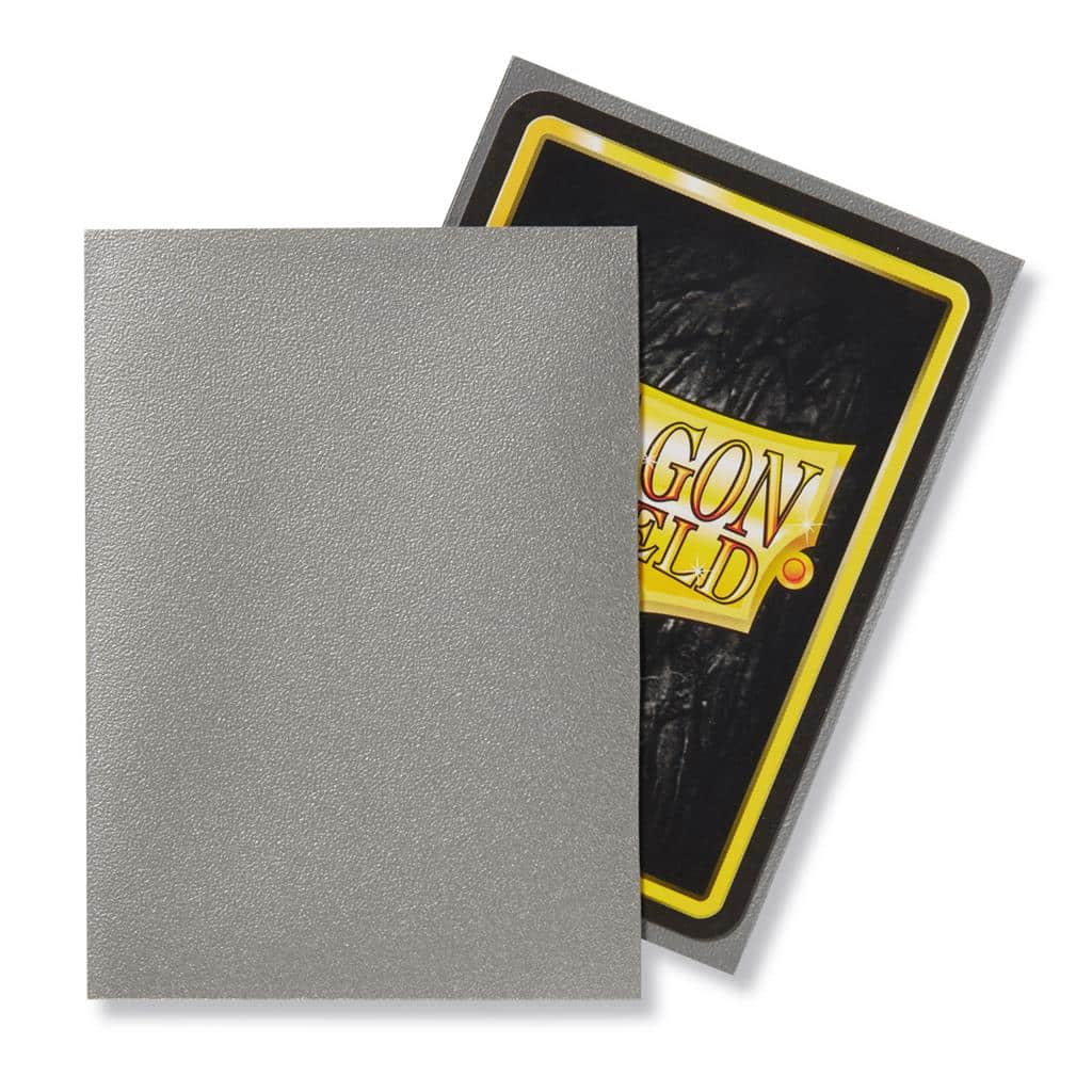 Dragon Shield - Standaard Size Card Sleeves Silver Matte 100x - Afbeelding 2