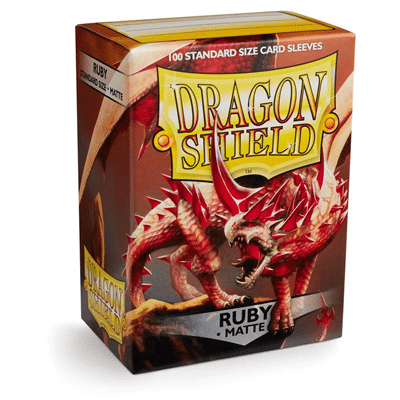 Dragon Shield - Standard Size Card Sleeves Ruby Matte 100x