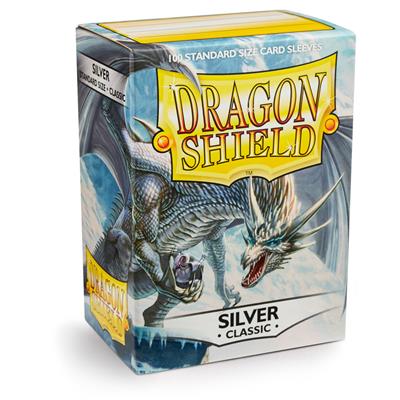 Dragon Shield - Standard Size Card Sleeves Silver Classic 100x