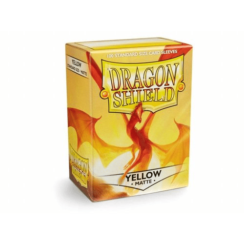 Dragon Shield - Standard Size Card Sleeves Yellow Matte 100x