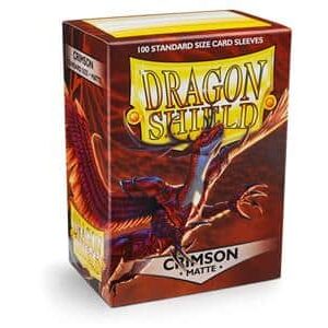 Dragon Shield - Standard Size Sleeves Crimson Matte 100x