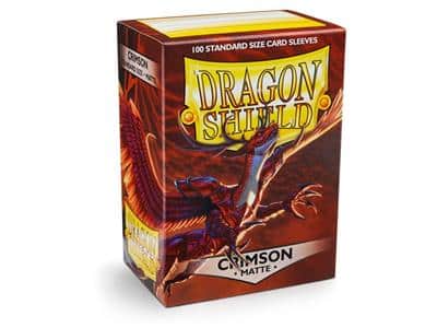 Dragon Shield - Standard Size Sleeves Crimson Matte 100x