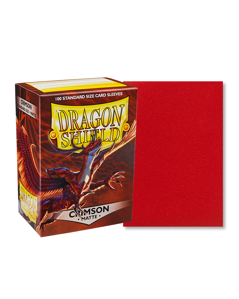 Dragon Shield - Standard Size Sleeves Crimson Matte 100x - Afbeelding 3