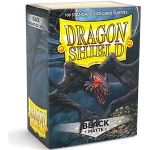 De Dragon Shield - Standard Sleeves (100x) - Matte Black