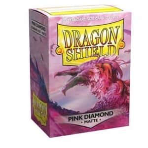Dragon Shield - Standerd Size Card Sleeves Pink Diamond Matte 100x
