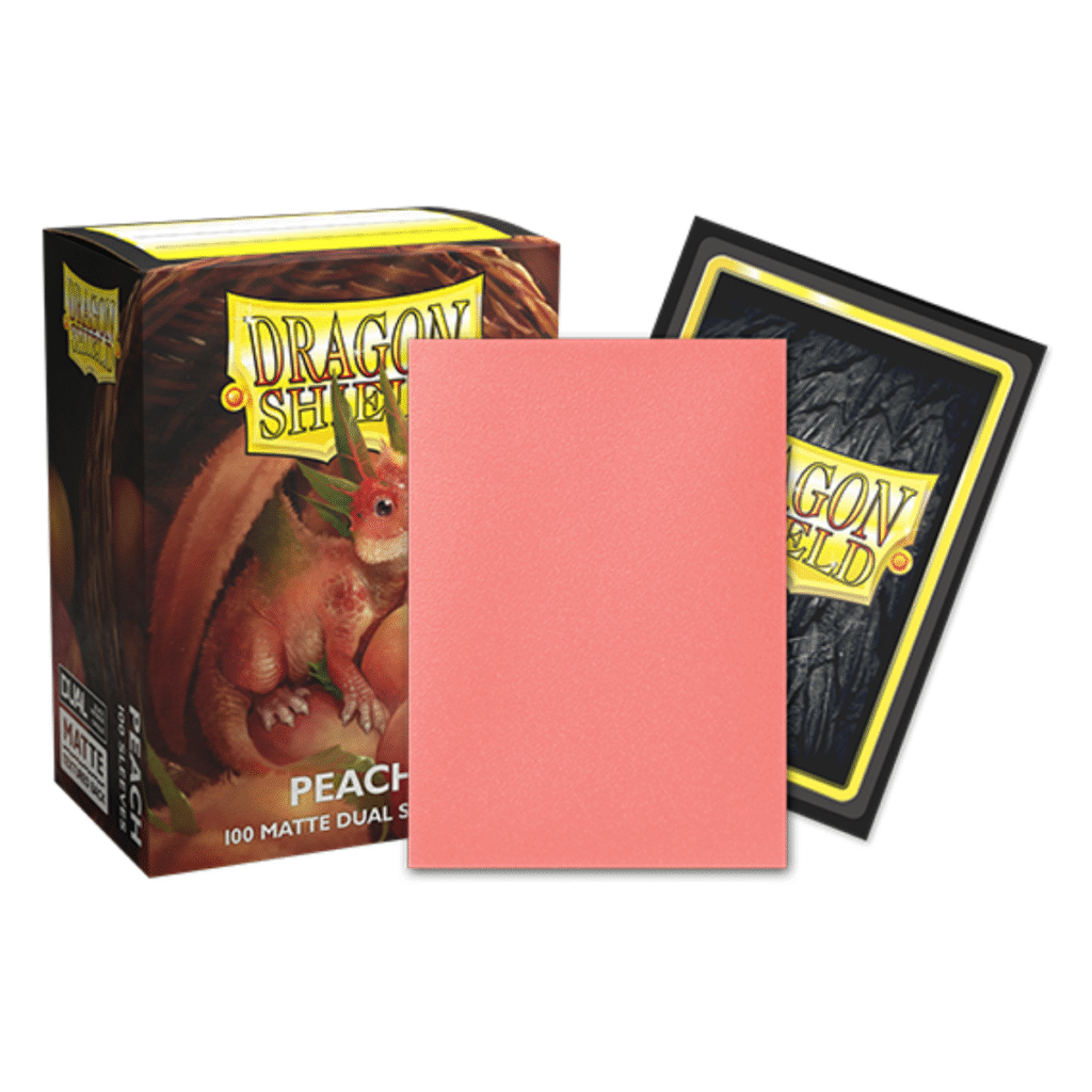 Dragon Shield – Matte Dual Sleeves Peach 100x