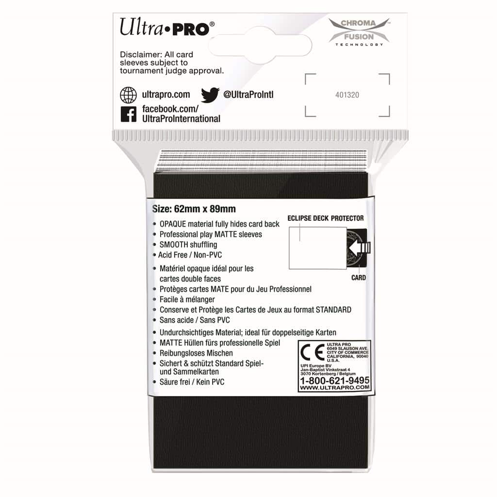 Ultra PRO - Eclipse Sleeves Matte Arctic White Small - Afbeelding 2