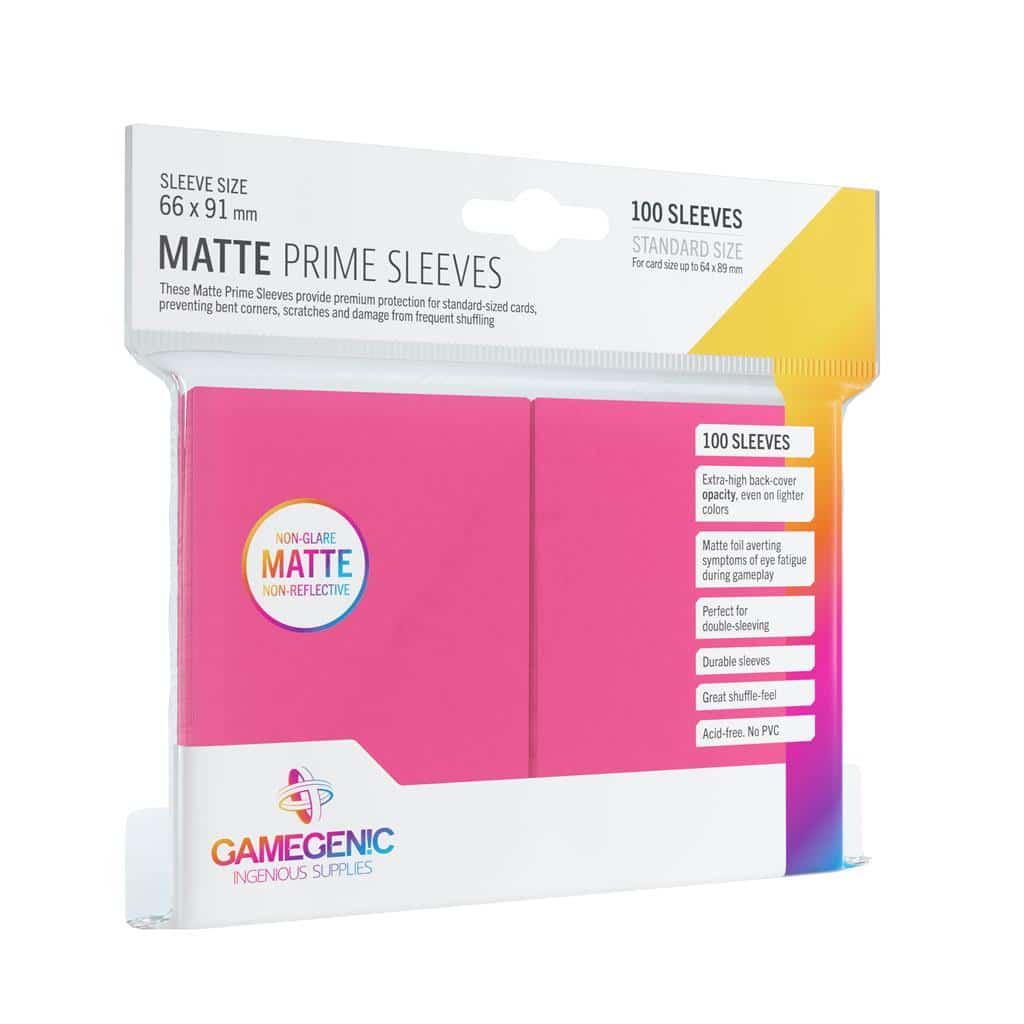Gamegenic - Prime Sleeves Matte Pink 100x