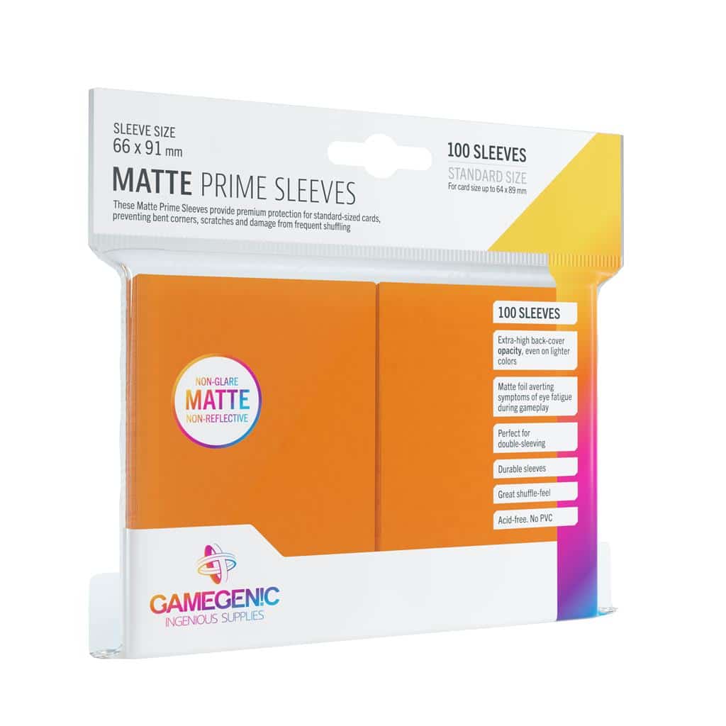 Gamegenic - Prime Sleeves Matte Orange 100x