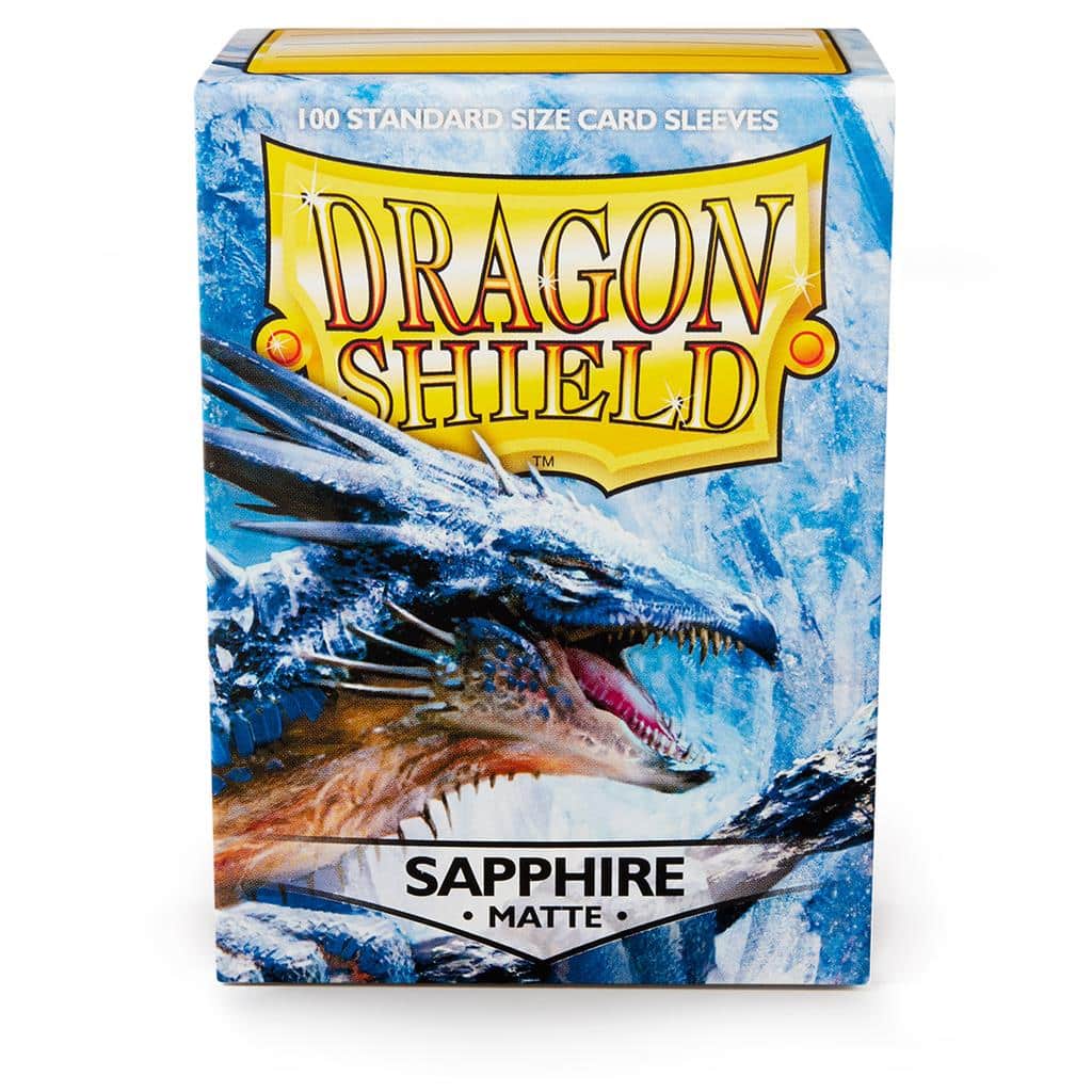 Dragon Shield - Standaard Size Card Sleeves Sapphire Matte 100x - Afbeelding 3