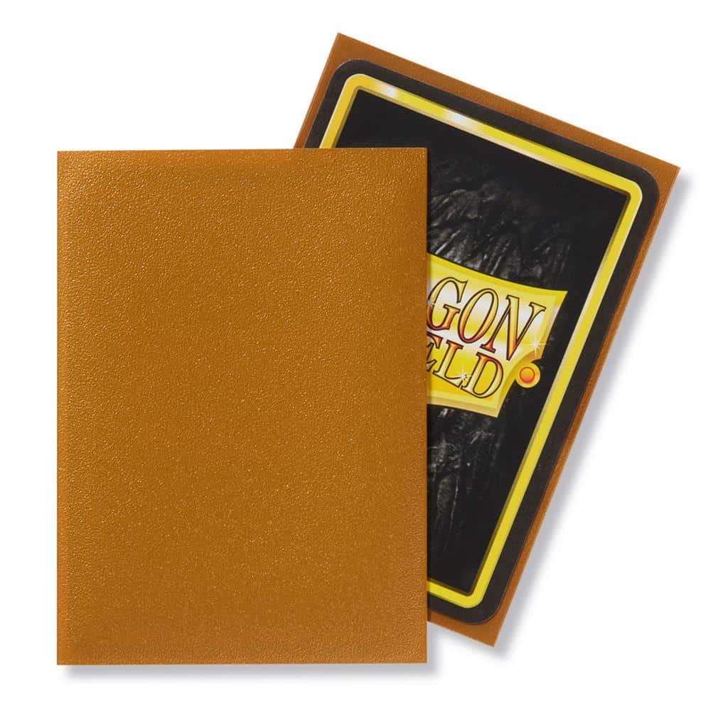 Dragon Shield – Standard Size Card Sleeves Gold Matte 100x - Afbeelding 2