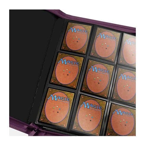 Ultra PRO – Zippered 9 Pocket Pro Binder Midnight Plum - Dracoon