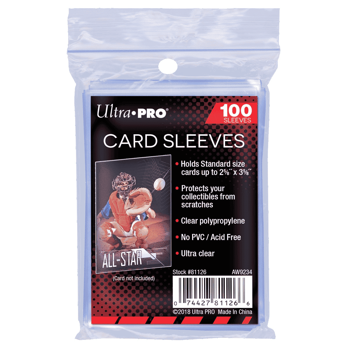 Ultra Pro Budget Soft Sleeves 100x – transparante kaartsleeves voor standaardformaat TCG-kaarten