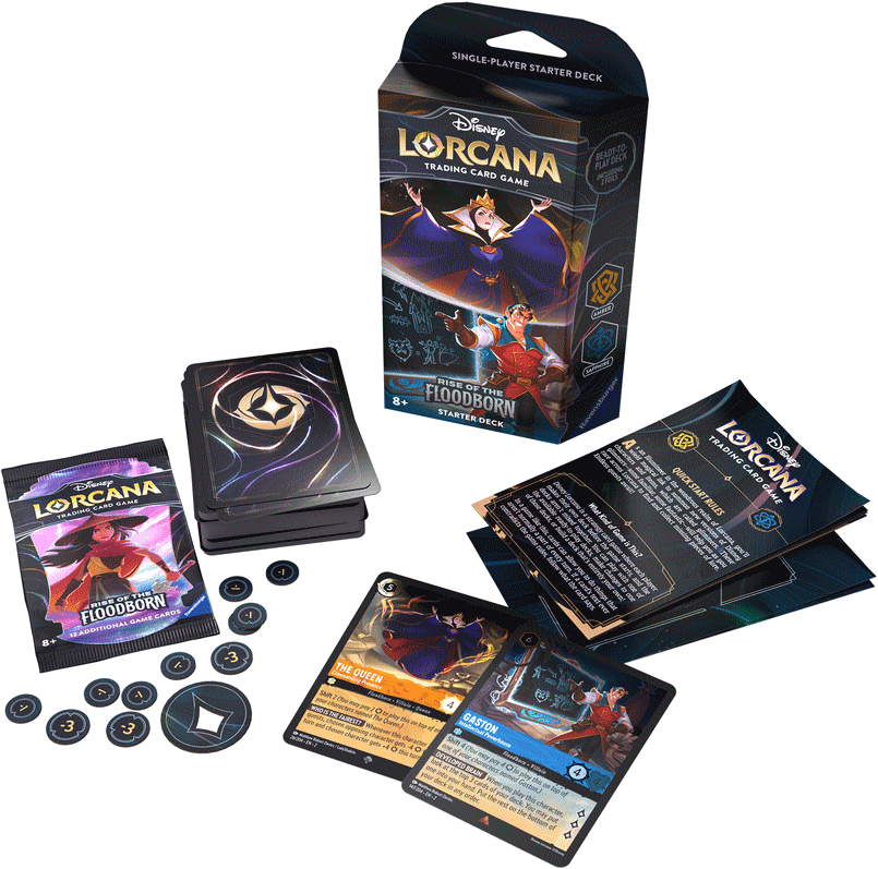 Disney Lorcana – Rise of the Floodborn Starter Deck The Queen & Gaston | Compleet en Speelklaar - Afbeelding 2