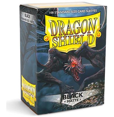 De Dragon Shield - Standard Sleeves (100x) - Matte Black